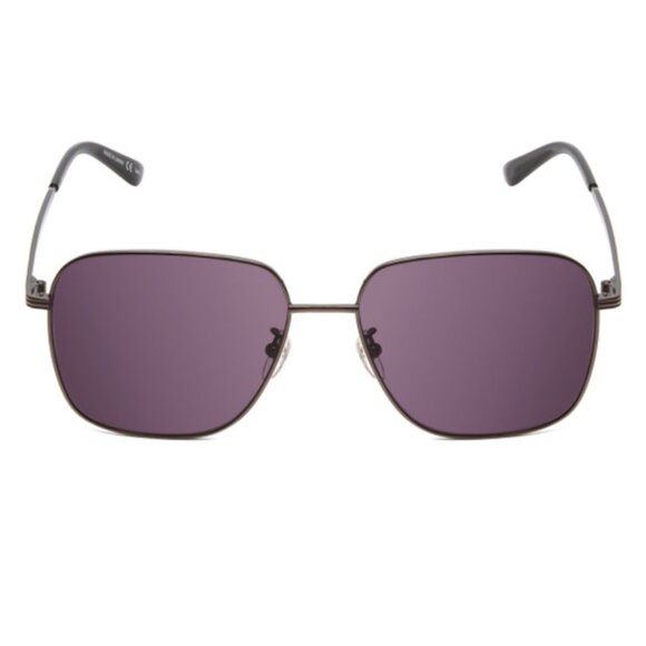 GUCCI GG0987SA-001 Unisex Sunglasses in Ruthenium Silver & Black/Grey Smoke 60mm - Picture 2 of 4